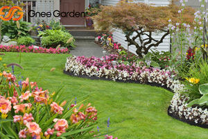 GNEE Black Metal <b>Garden</b> Edge Strips For Modern Landscaping - Product Image 2