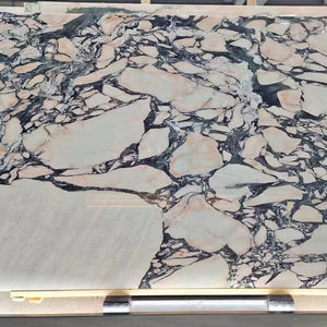 Design moderno Rosa Calacatta Aurora Rosa piano in marmo lucidato con capacità di progettazione grafica naturale - Product Image 1