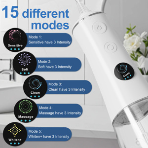 Irrigador Bucal Inalámbrico Recargable con Tanque Desmontable de 340 ml, Irrigador <span class=keywords><strong>Dental</strong></span> Inalámbrico - Product Image 2