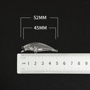 Señuelo de Pesca Artificial de Plástico Duro sin Pintar, 46mm, 3.1g, Hundimiento Lento, Tipo Minnow, para Pesca de Lucio y <span class=keywords><strong>Trucha</strong></span> - Product Image 5