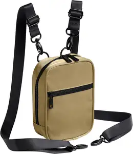 Multi Positie Fanny Back Pack Met 2 Lange Verstelbare Bandjes Duurzaam Nylon Crossbody Tas Vrouwen Reis Sling Portemonnee