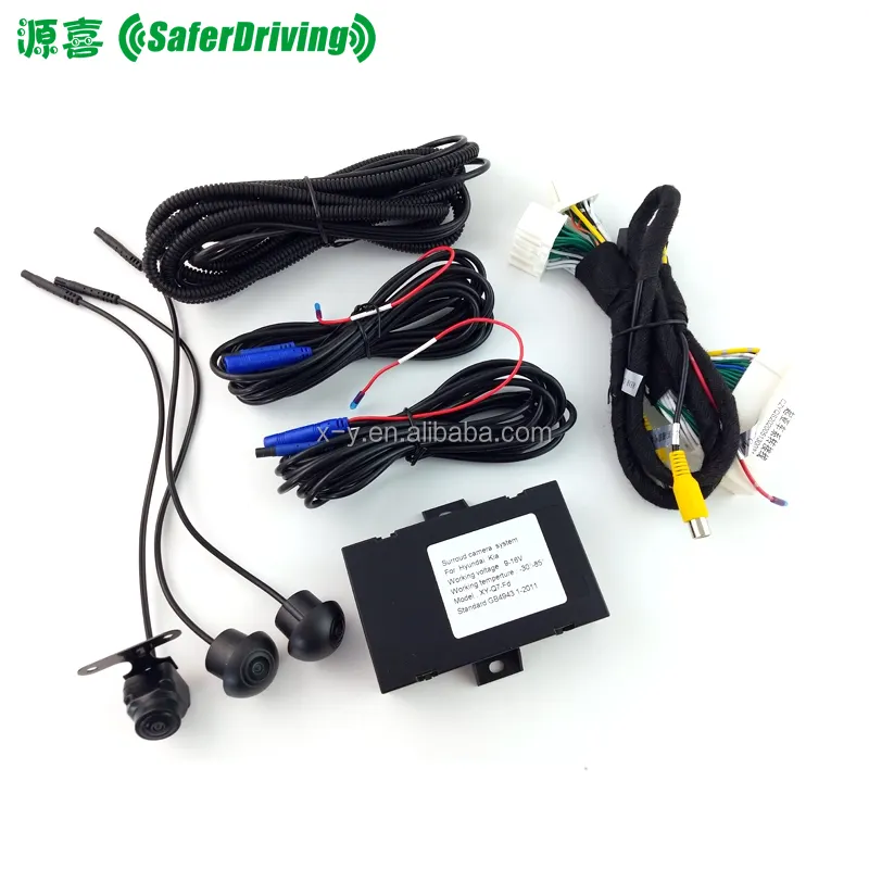 Xe phía sau máy ảnh HD không thấm nước 360 nhìn toàn cảnh cho Ford xe CE DC 12V IP67 cảm biến không thấm nước mái màn hình cho xe chất lượng tốt nhất