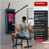 Smart Home Indoor Sports Trainer Placa de entrenamiento de fuerza integral Máquina cargada Bench Press Squat Rack para ejercicio