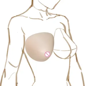 حمالة صدر و ثدي من السيليكون بتصميم خفيف وناعم لعدم ارتداء ملابس الجنس