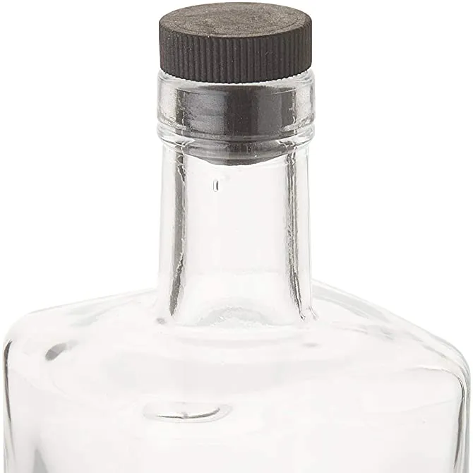 750 ml CASO DE 4 Base pesada botellas de vino de Estocolmo de vidrio cuadrado espíritus botella para Bar