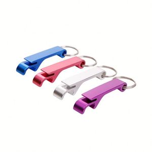Décapsuleur de bouteille de bière portable, porte-clés pratique, décapsuleur de poche en alliage d'aluminium coloré, porte-clés - Product Image 4