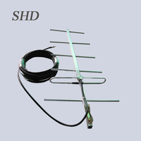 Antenne Yagi directionnelle sans fil extérieure SHD SHD-D-125010-DS 120-500 MHz UHF Gain 7 VSWR 1.5 pour communication radio bidirectionnelle mobile