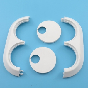 Anello decorativo in plastica a doppio tubo bianco da 15mm, copertura decorativa per tubo, decorazione con coperchio - Product Image 3