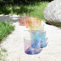 Bols sonores en cristal 432 Hz, bols chantants en quartz personnalisés pour les chakras, ensemble d'instruments de guérison sonore, yoga, méditation