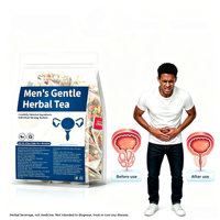 Tisane aromatisée bien-être pour hommes, mélange naturel de 8 herbes : graines de citrouille, baies de goji, mûre, feuilles de pissenlit – Sachets de thé