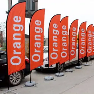 Tùy chỉnh kinh doanh cờ quảng cáo lông cờ tùy chỉnh Angled Cờ biểu ngữ bằng dấu hiệu quảng cáo ngoài trời - Product Image 4