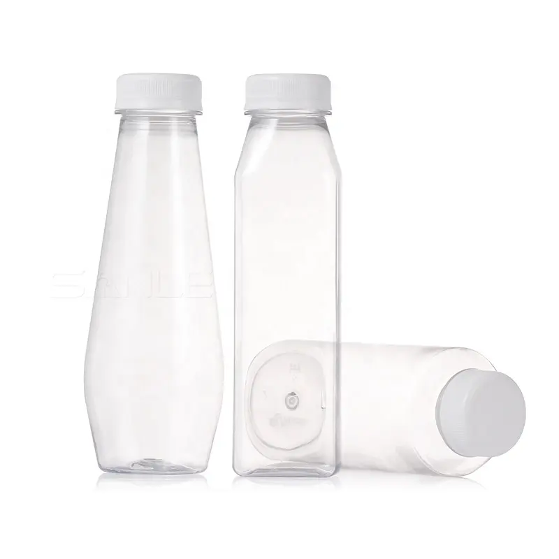 500ml PET spremere 16oz bottiglia di succo di succo liquido freddo bottiglia vuota contagocce bottiglia di plastica con tappo a vite