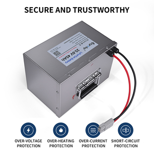 Lange levensduur 25.6V 45Ah 1152Wh LiFePO4 batterijpakket met BMS waterdichte behuizing 8S3P 32140 33140-15Ah cellen - Product Image 3