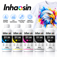 Tinta Cetak DTF Warna Cerah 1000ml Berbasis Air Tanpa Sedimen untuk I3200 XP600 L1800 Film PET Kaos Denim Tekstil