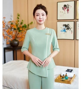 2025 nuova vendita calda donna autunno centro benessere uniformi massaggio piedi tecnico Tea Art <span class=keywords><strong>Hotel</strong></span> <span class=keywords><strong>abiti</strong></span> <span class=keywords><strong>da</strong></span> <span class=keywords><strong>lavoro</strong></span> - Product Image 4