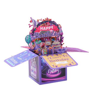 Factory Supplies Christmas Birthday 3D Pop <strong>Surprise</strong> Box Greeting Card Voice Recorder Paper Art Gift <strong>Invitation</strong> Cards for <strong>Party</strong> - Product Image 4