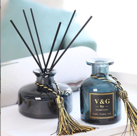 Bouteille de parfum d'huile essentielle à fond lourd 130ml 200ml 250ml diffuseur de matériau en verre