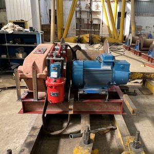10ton 10m 50m Electric Winch 4 Times <strong>Pulley</strong> Gearbox Steel Core Components Including Pump Engine Motor Slipway for Shipyard Use - Product Image 6