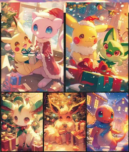 <span class=keywords><strong>Carte</strong></span> da Collezione HL Poke Moned Formato A5, <span class=keywords><strong>Carte</strong></span> da Gioco Rare Pokémon, Giocattoli in Carta Colorata per Bambini, Regali - Product Image 4