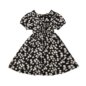Vêtements pour enfants de couleur noire, robe musulmane pour filles, robe en dentelle blanche, robes de style ancien pour enfants - Product Image 5