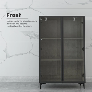 Lemari Pajang Kaca 3 Tingkat Dengan Lampu LED - Product Image 5