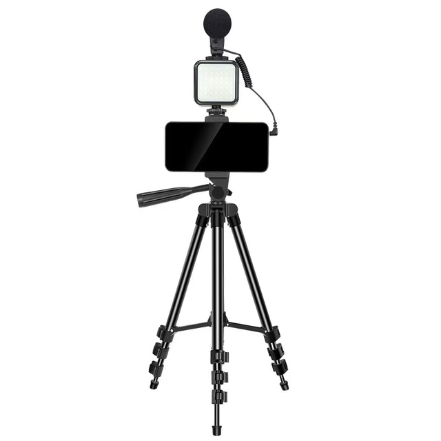 KSD-T50 Lightweight Live Broadcast Aluminum Alloy Tripod Factory Direct Sales Tripod Stand with Premium Quality Camera Tripod