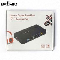 Fabrika 7.1 Ses Kartı 2.0 Ses Arabirimi Pro Müzik Cihazı 8 Kanal USB Fonksiyonlu Ses Kayıt Cihazı Harici 2 Mikrofon Girişleri