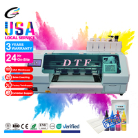 Untuk Fcolor A3 pencetak Inkjet DTF Digital otomatis 35cm XP600 kepala cetak kondisi baru 1 tahun untuk pencetakan stiker pakaian