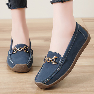 Nuevos Mocasines <span class=keywords><strong>Tods</strong></span> para Mujer, Estilo Slip-On, Cómodos, con Suela de Goma Suave, Decoración de Cadena, Talla Grande, <span class=keywords><strong>Zapatos</strong></span> para Mamá - Product Image 2