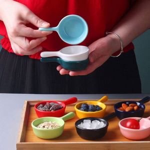 Platos de Porcelana Esmaltada Mini Ecológicos Desechables con Grabado para Salsas, Ketchup y Especias, Ideales para el Regreso a Clases - Product Image 2