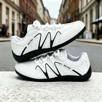 Nouvelles baskets décontractées à lacets de style allemand pour le printemps, chaussures de sport polyvalentes et tendance pour couple, baskets basses de skate à semelle massante