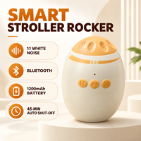 Stroller Rocker Elektrik dengan White Noise & Bluetooth |   Alat Bantu Tidur Bayi dengan Kecepatan Getaran yang Dapat Disesuaikan untuk Kereta Dorong