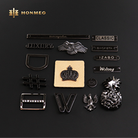 HONMEO Logos métalliques personnalisés pour vêtements, Plaques métalliques, Étiquettes métalliques pour jeans, OEM ODM