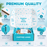 Boîte d'expédition compacte en carton ondulé personnalisée avec impression intérieure fraîche et fourniture d'emballages en gros pour échantillons de snacks