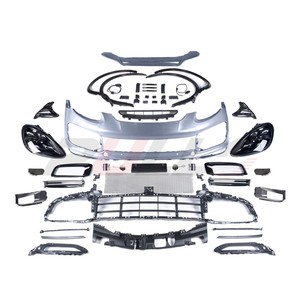 Bonne <span class=keywords><strong>vente</strong></span> de pièces automobiles pour <span class=keywords><strong>Porsche</strong></span> <span class=keywords><strong>Cayenne</strong></span> 958.1 2011-2014 mise à niveau au style Turbo 9Y0 2018 avec pare-chocs avant et phare de calandre - Product Image 1