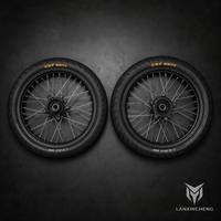 Nuevo Kit de Ruedas Supermoto Surron Light Bee X de 17 Pulgadas con Radios de Alambre, Buje de Aluminio Forjado, Llanta de Aleación Negra Mate, Conversión Sumo