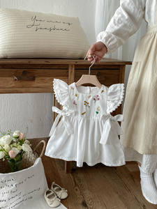 Vestito Estivo 2026 per Bambina, Nuovo Stile con Fiori, Leggero e Traspirante, Maniche a Sbuffo e Stile Principessa - Product Image 4