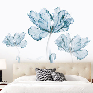 <span class=keywords><strong>Stickers</strong></span> Muraux Fleurs Couleurs Personnalisées en Gros, Papier Peint Floral <span class=keywords><strong>Romantique</strong></span>, Autocollant Mural Fond 3D - Product Image 1
