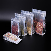 Sachets de poudre scellables personnalisés en aluminium transparent avec fermeture éclair pour emballage de pâtisserie