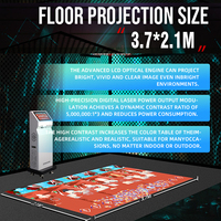 Système sportif AR, projection interactive au sol mobile, jeu interactif avec écran tactile, jeu de projection interactif tout-en-un