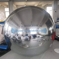 Ballon sphérique flottant en PVC pour décoration d'événements géants, ballon miroir disco brillant gonflable