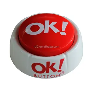 Factory Sale Oem Odm Easy Button Push Dog Talking Button Recordable Programmable Yes&No Game Button Buzzer