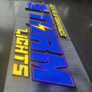 Insegna Aziendale Personalizzata con Effetto Dinamico, Lettere RGB in Acciaio Inox Resistenti alle Intemperie - Product Image 6