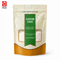 Sachet Doypack Biodégradable de Qualité Alimentaire avec Fenêtre, Mat, à Fermeture Éclair, pour l'Emballage d'Édulcorants