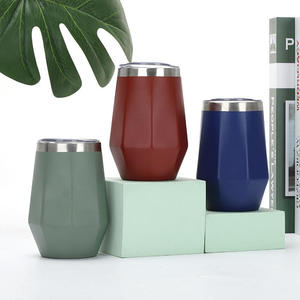 Nuevo Vaso Térmico <span class=keywords><strong>de</strong></span> Acero Inoxidable 304 <span class=keywords><strong>de</strong></span> 360 ml con Tapa, Diseño <span class=keywords><strong>de</strong></span> Huevo <span class=keywords><strong>de</strong></span> Diamante, Venta Directa <span class=keywords><strong>de</strong></span> Fábrica - Product Image 2