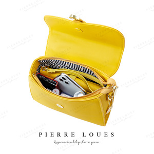 กระเป๋าถือผู้หญิงลายจระเข้ Pierre Loues ทรงสี่เหลี่ยมจัตุรัส ความจุขนาดใหญ่ พร้อมซิปและหัวเข็มขัด สำหรับใช้ในชีวิตประจำวัน - Product Image 4