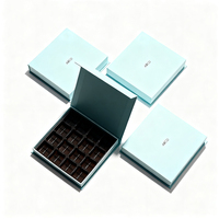 Boîte cadeau en papier rigide pliable de luxe personnalisée, emballage cadeau pour chocolat