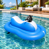Jet ski gonflable électrique pour piscine, jouet flottant motorisé pour adultes, pour la piscine, le lac, divertissement aquatique