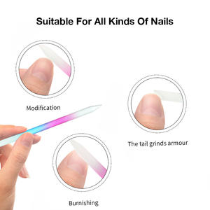 Lima de Uñas de Vidrio con Logotipo Personalizado, Lima de Manicura de Doble Cara Colorida con Diseño Ergonómico - Product Image 4