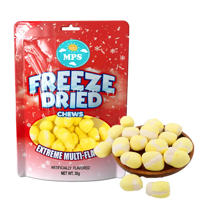Candy Source Manufacturers Wholesale Customised Halal Sweet Treats Freeze Dried Gummy Lemonheads